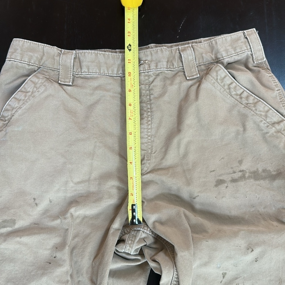 Carhartt distressed stained canvas carpenter work pants - Picture 6 of 11